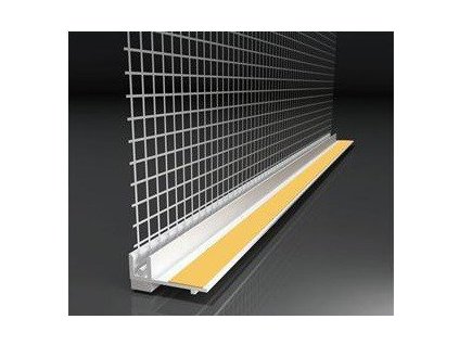 Začišťující okenní profil s tkaninou 6mm APU lišta 2,4 m