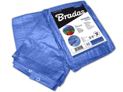 Krycí plachta 8 x 12 m modrá 60g/m2 dvojitá výztuž - kovová oka
