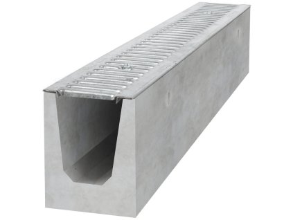 odvodnovaci betonovy zlab bielbet a15 pozinkovana mriz 1000 x 130 x 160 mm