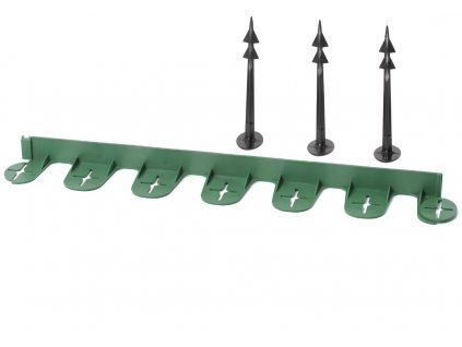 Plastový obrubník neviditelný Palisgarden zelený 38mm / 60cm + kolíky zdarma