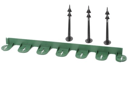 Plastový obrubník neviditelný Palisgarden zelený 38mm / 3m + kolíky zdarma
