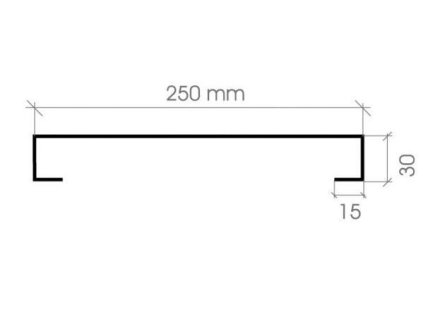 Střešní komínová lávka - nášlapný rošt samostatný 1200 pozinkovaná