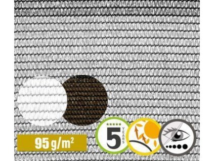 Stínící tkanina TENAX SOLEADO GLAM 84% (100 g/m²) šedá 1,5 x 50 m