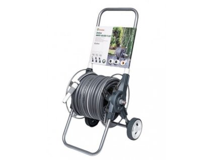 Zahradní hadice 50m 1/2" + vozík a 8x příslušenstvím SILVER PLUS