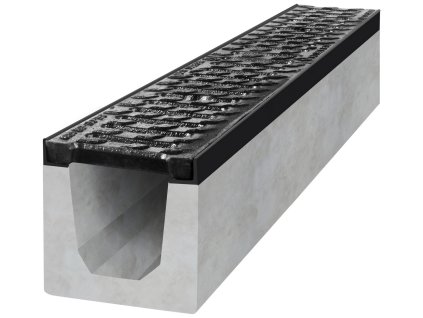 odvodnovaci betonovy zlab bielbet b125 litinova mriz 1000 x 150 x 150 mm