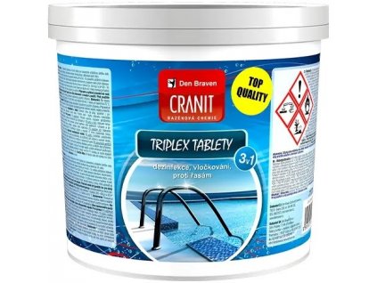Bazénová chemie Cranit Triplex tablety 2,4kg DenBraven