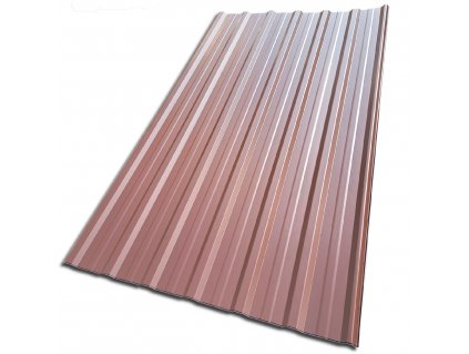 Plechová krytina trapézový plech Blachotrapez T18 Plus 2000 x 1173 x 5 mm - PLADUR RAL 8017