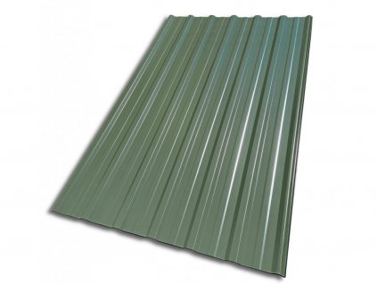 Plechová krytina trapézový plech Blachotrapez T18 Plus 2000 x 1173 x 5 mm - RAL 6020