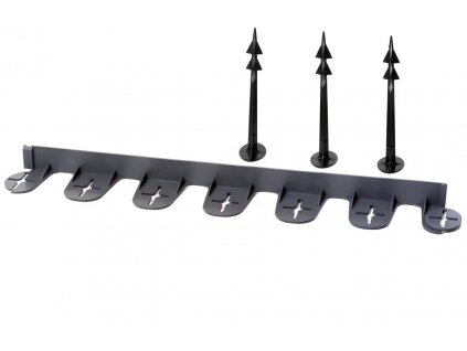 Plastový obrubník neviditelný Palisgarden antracit 38mm x 60cm + 2 kolíky zdarma
