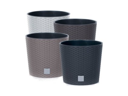Plastové květináče Rato Round bílý Ø 30 cm