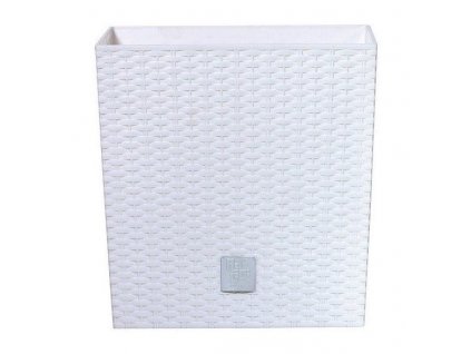 Plastové květináče Rato Low bílý 26,2 x 26,2 cm