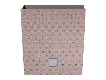 Plastové květináče Rato Low mocca 26,2 x 26,2 cm