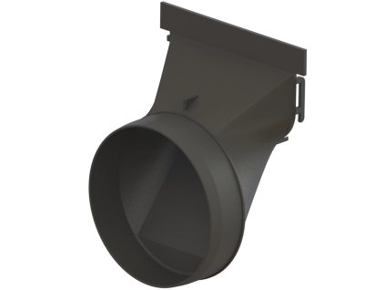koncovka pro plastovy zlab vodaland easy 125 x 70 mm s odtokem dn110