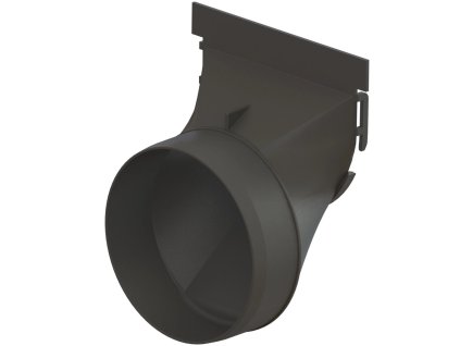 koncovka pro plastovy zlab vodaland easy 125 x 100 mm s odtokem dn110