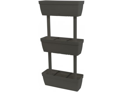 Vertikální květináč 3 vrstvý 50cm Antracitový