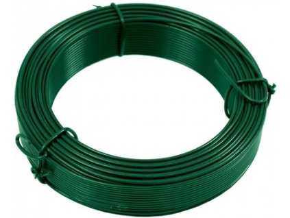 64401 2 vazaci drat zn pvc 25 m zeleny 2 6 mm pilecky