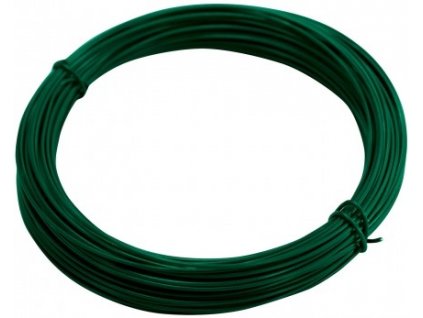 64389 2 vazaci drat zn pvc 24 m zeleny 1 4 mm pilecky