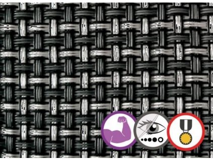 Stínící tkanina TENAX TEXSTYLE VIP 90% (700 g/m2) antracit 1,5 x 5 m