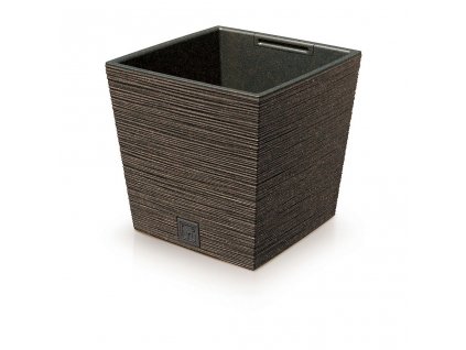 76456 kvetinac furu square low eco wood 24 cm kava