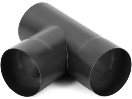 Odbočka pro okapový svod EVROMAT 100/100 mm 72° pozinkovaná lakovaná RAL 9005 černá