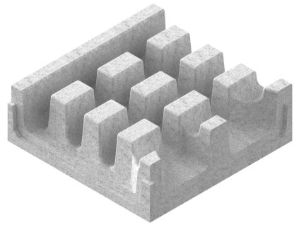 spojka pro polymerbetonovy zlab vodaland mono 150 x 50 mm seda