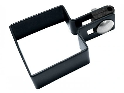 objimka plotoveho panelu pilofor pro sloupek pilofor poplastovana koncova 60 x 60 mm cerna