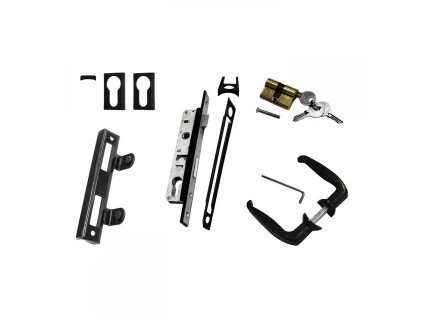 set prislusenstvi ideal universal pro dvoukridle brany ideal ii a solid antracit