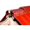 Odvětrávací lišta hřebene pás S KARTÁČEM 180x1000mm hnědá