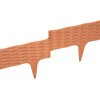 Zahradní palisáda GARDEN BORDER 18,6 cm / 3,9 m hnědý ratan 5 ks