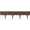 Zahradní palisáda GARDEN BORDER 18,6 cm / 3,9 m hnědý ratan 5 ks