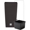 39450 7 plastove kvetinace rato square hnedy 26 5 x 26 5 cm