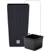 39465 6 plastove kvetinace rato square antracit 32 5 x 32 5 cm
