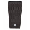 39474 6 plastove kvetinace rato square hnedy 40 x 40 cm