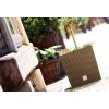 39492 8 plastove kvetinace rato low antracit 40 x 40 cm