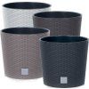 39507 8 plastove kvetinace rato round bily 40 cm