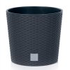 39510 plastove kvetinace rato round antracit 40 cm