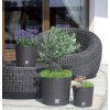 39510 7 plastove kvetinace rato round antracit 40 cm