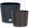 39510 5 plastove kvetinace rato round antracit 40 cm