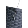 39528 12 plastove zavesne kvetinace rato round w antracit 25 6 cm