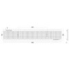 24079 4 odvodnovaci plastovy zlab technodrain neo 150h a15 s pozinkovanou mrizi 1000 x 200 x 185 mm 03