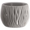 39993 7 plastovy kvetinac sandy bowl 37 cm sedy kamen