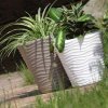 40215 8 plastovy kvetinac sand 29 5 cm bily