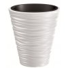 40215 5 plastovy kvetinac sand 29 5 cm bily