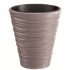 40218 4 plastovy kvetinac sand 29 5 cm mocca