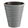 40221 4 plastovy kvetinac sand 29 5 cm sedy kamen