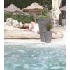 40224 6 plastovy kvetinac sand 29 5 cm antracit