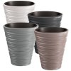 40224 7 plastovy kvetinac sand 29 5 cm antracit