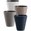 40230 7 plastovy kvetinac sandy 29 7 cm mocca