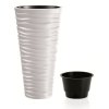 40239 5 plastovy kvetinac sand slim 29 6 cm bily