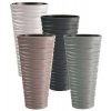 40239 7 plastovy kvetinac sand slim 29 6 cm bily
